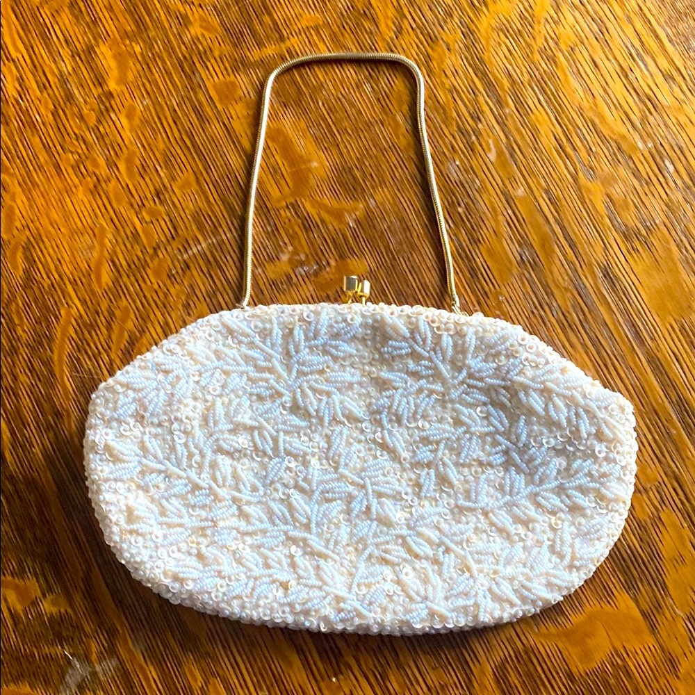 Vintage Beaded Evening Bag Purse